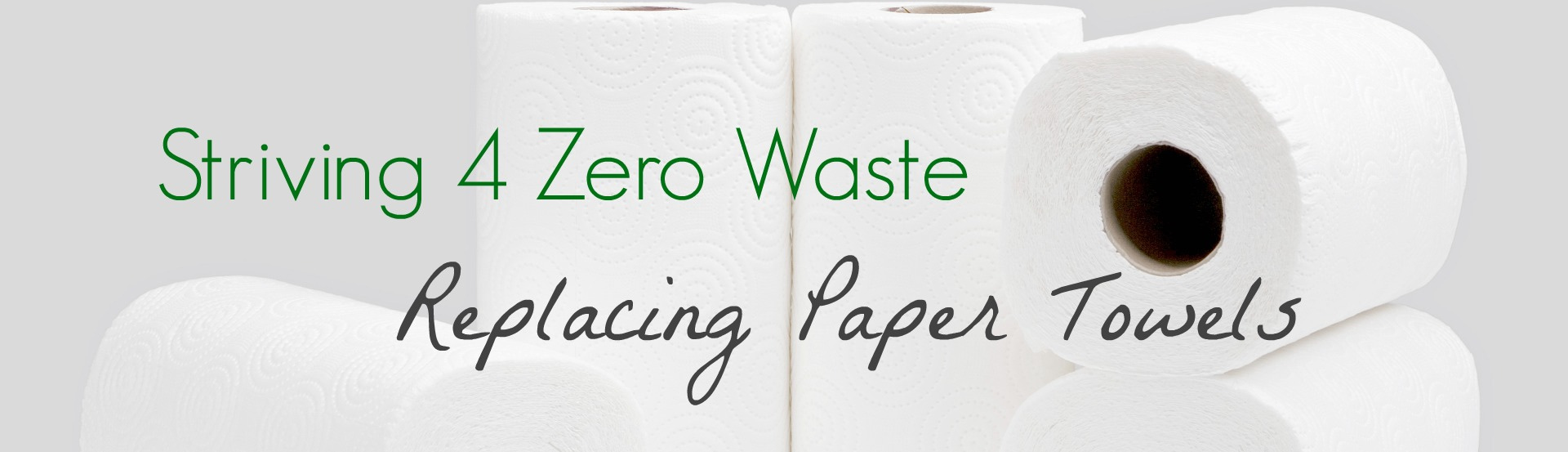 Striving 4 Zero Waste - Replacing Paper Towels