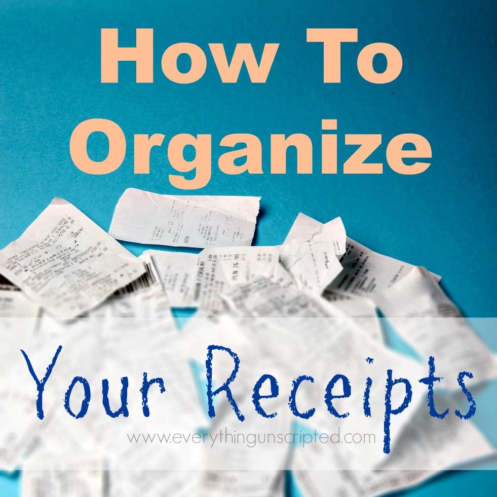 How to Organize Your Receipts